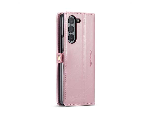 CaseMe Synthetic Leather Wallet Case with Stand for Galaxy Z Fold6 - Light Pink