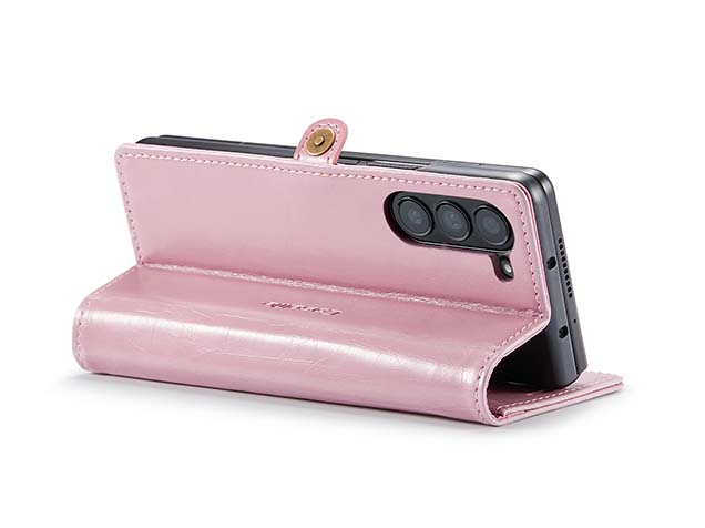 CaseMe Synthetic Leather Wallet Case with Stand for Galaxy Z Fold6 - Light Pink