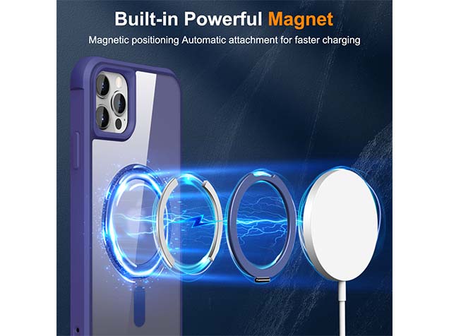 Magnetic Ring Stand Case for iPhone 12 Pro - Cobolt Blue