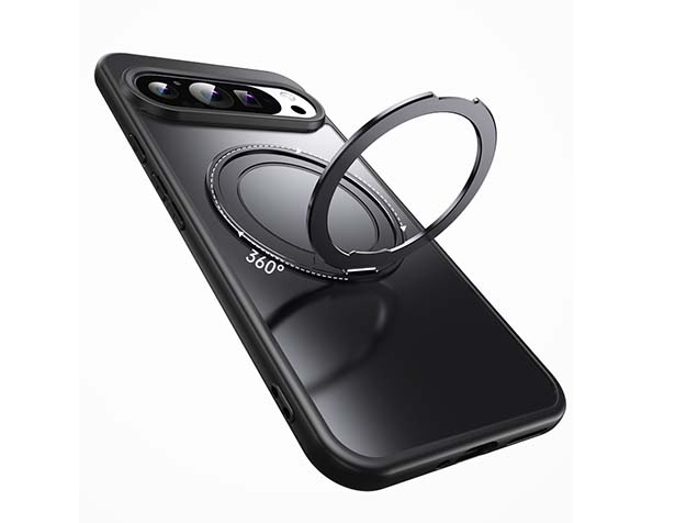 Magnetic Ring Stand Case for Google Pixel 9 Pro - Black