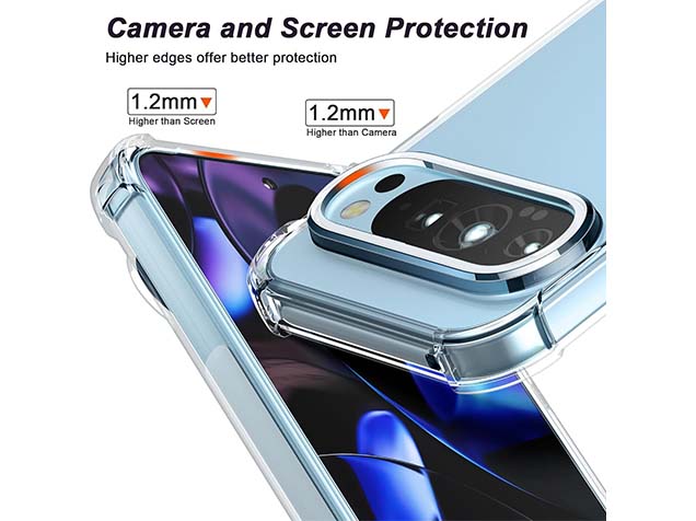 Gel Case with Bumper Edges for Google Pixel 9 Pro - Clear