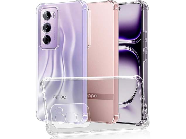Gel Case with Bumper Edges for OPPO Reno12 - Clear
