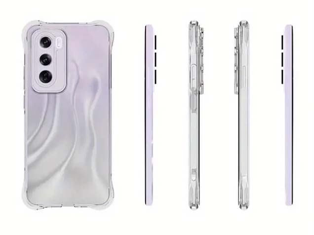 Gel Case with Bumper Edges for OPPO Reno12 - Clear