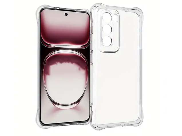 Gel Case with Bumper Edges for OPPO Reno12 Pro - Clear