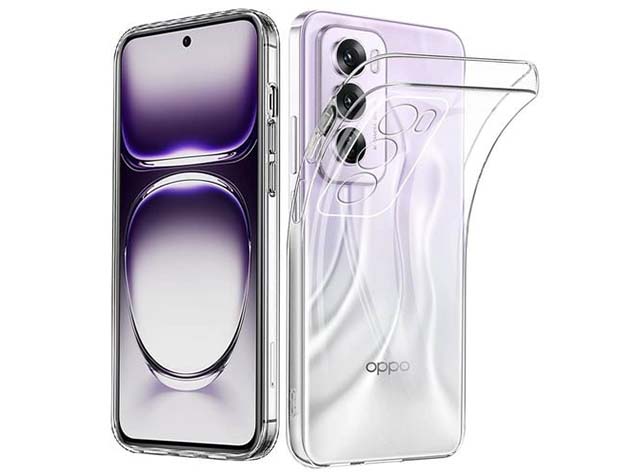 Ultra Thin Gel Case for OPPO Reno12 - Clear Soft Cover