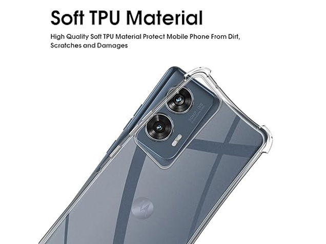 Gel Case with Bumper Edges for Motorola Edge 50 Fusion - Clear