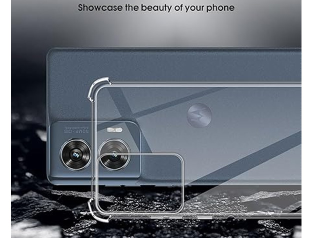 Gel Case with Bumper Edges for Motorola Edge 50 Fusion - Clear