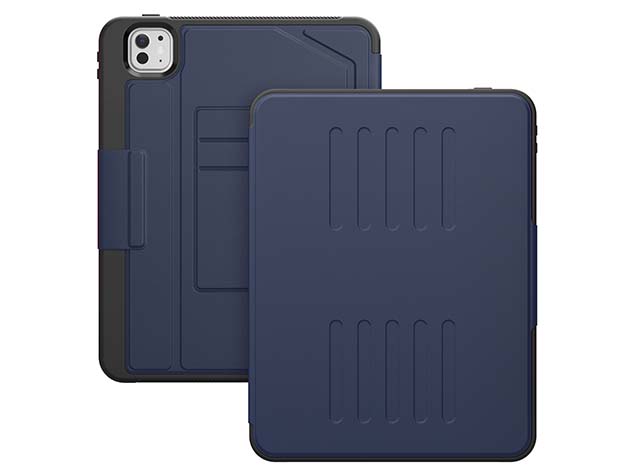 Rugged Synthetic Case with Magnetic Stand for iPad Pro 11 (2024) - Navy