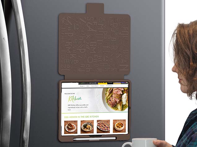 Rugged Synthetic Case with Magnetic Stand for iPad Pro 13 (2024) - Brown