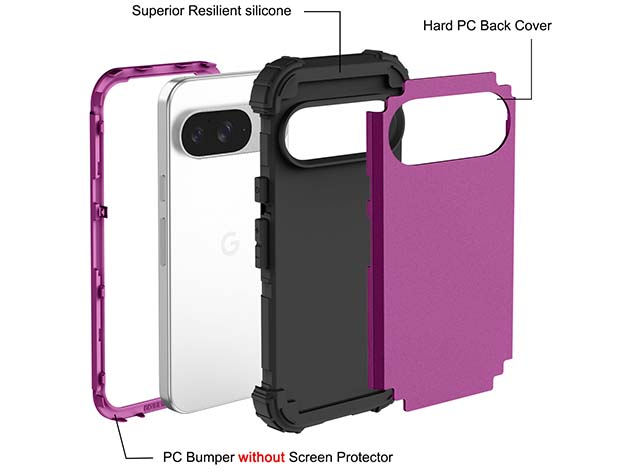 Defender Case for Google Pixel 9 - Plum