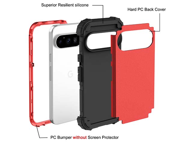 Defender Case for Google Pixel 9 Pro - Red
