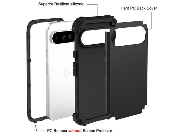Defender Case for Google Pixel 9 Pro XL - Black