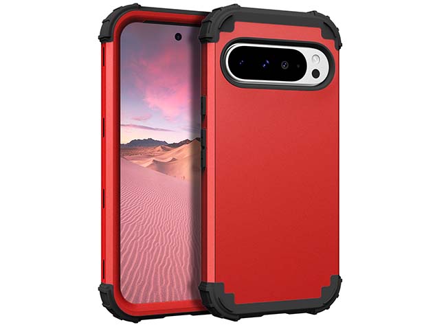 Defender Case for Google Pixel 9 Pro XL - Red Impact Case