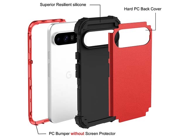 Defender Case for Google Pixel 9 Pro XL - Red