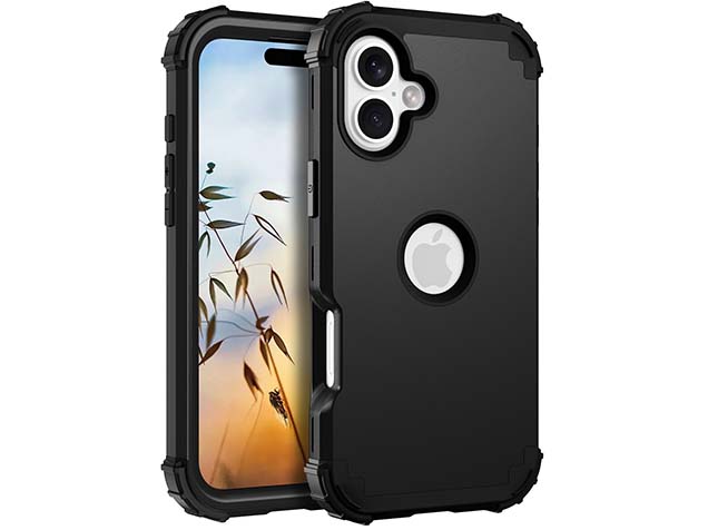 Defender Case for iPhone 16 - Black Impact Case