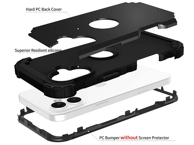 Defender Case for iPhone 16 - Black