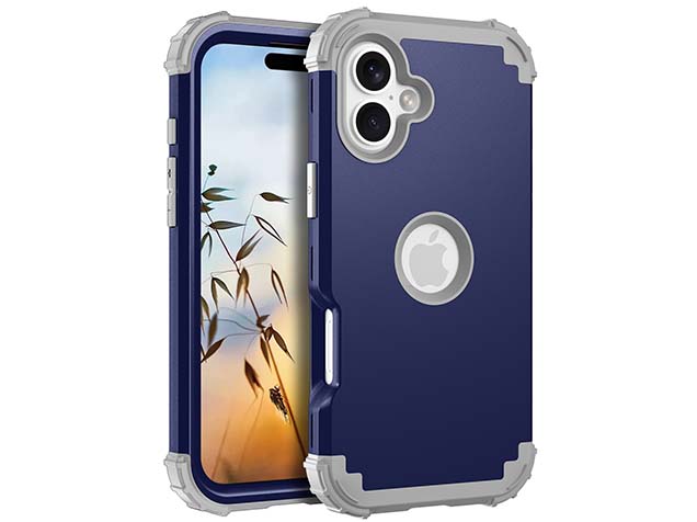 Defender Case for iPhone 16 - Navy Impact Case