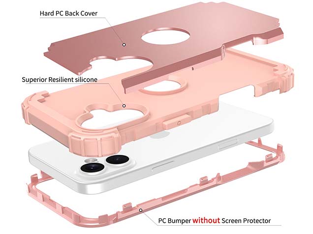 Defender Case for iPhone 16 - Pink