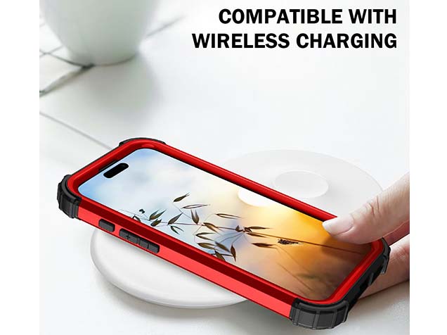 Defender Case for iPhone 16 - Red