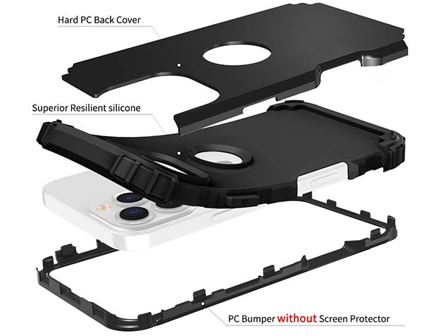 Defender Case for iPhone 16 Pro Max - Black