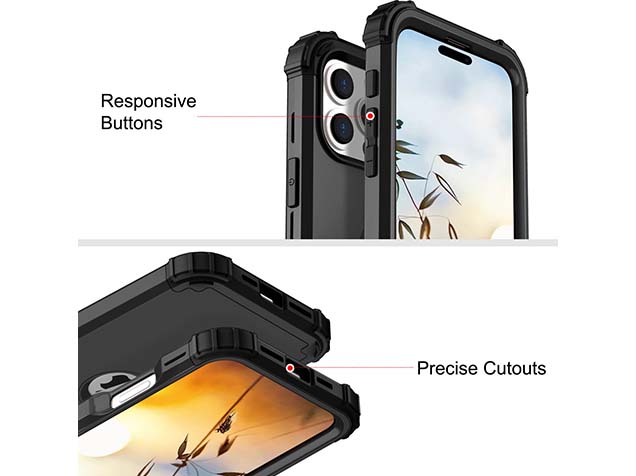 Defender Case for iPhone 16 Pro Max - Black