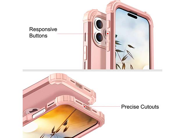 Defender Case for iPhone 16 Pro Max - Pink
