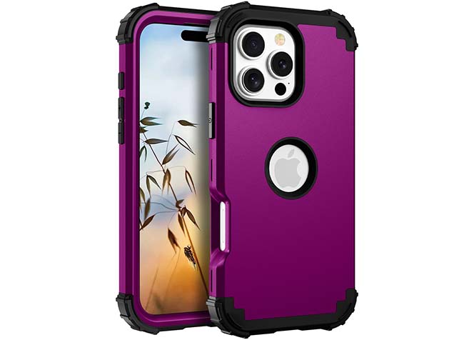 Defender Case for iPhone 16 Pro Max - Plum Impact Case