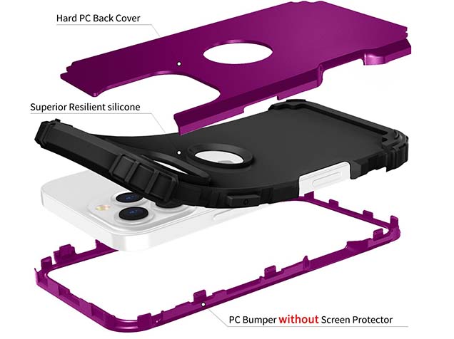 Defender Case for iPhone 16 Pro Max - Plum