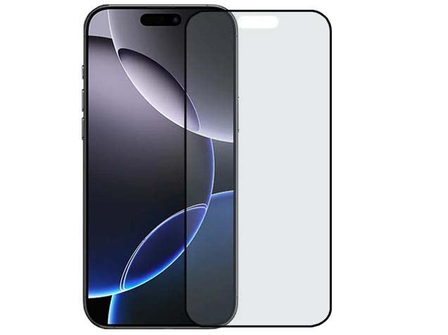 Anti Glare Tempered Glass Screen Protector for the Apple iPhone 16 Pro Max - Black Screen Protector