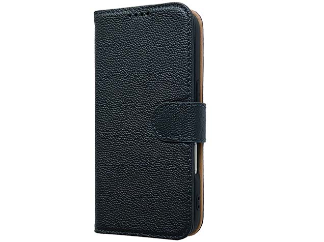 Premium Leather Wallet Case for Apple iPhone 16 - Midnight Blue