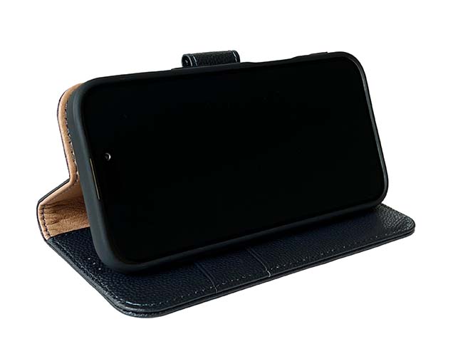 Premium Leather Wallet Case for Apple iPhone 16 Pro - Midnight Blue