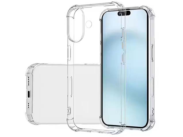 Gel Case with Bumper Edges for iPhone 16 - Clear Soft Cover