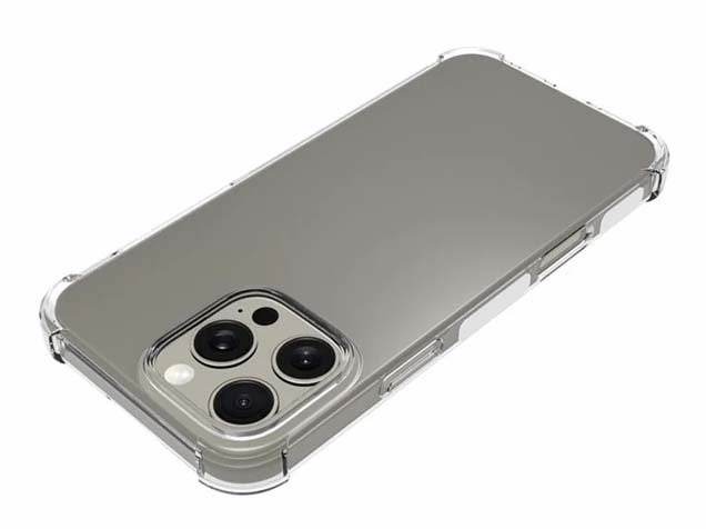 Gel Case with Bumper Edges for iPhone 16 Pro Max - Clear
