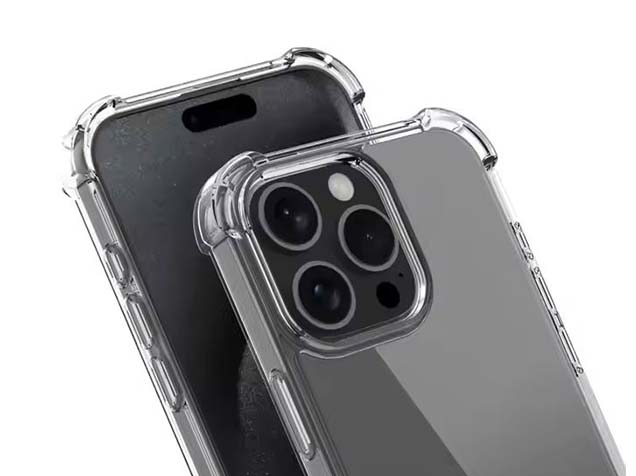 Gel Case with Bumper Edges for iPhone 16 Pro Max - Clear