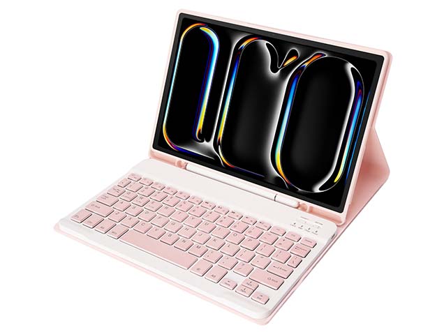 Keyboard and Case for iPad Pro 11 (2024) - Pink