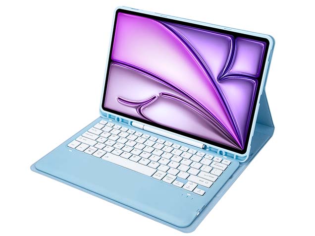 Keyboard and Case for iPad Air 13 (2024) - Baby Blue