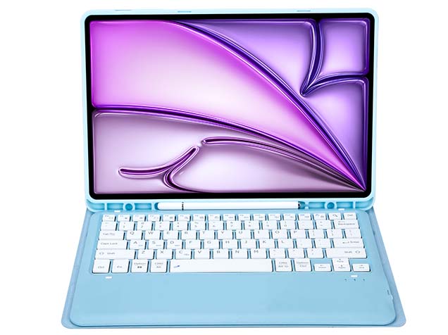 Keyboard and Case for iPad Air 13 (2024) - Baby Blue