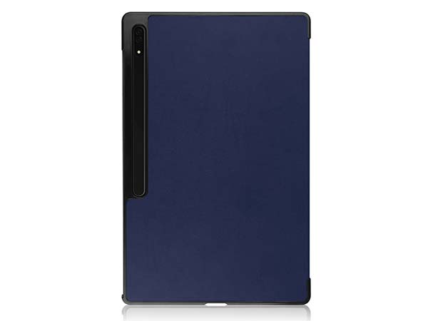 Slim Synthetic Leather Flip Case with Stand for Samsung Galaxy Tab S10 Ultra - Navy