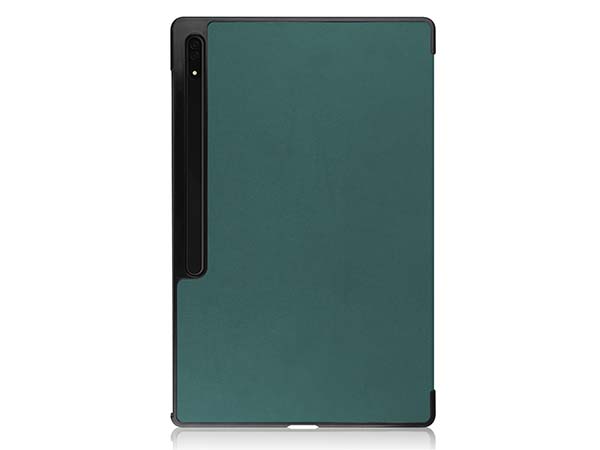 Slim Synthetic Leather Flip Case with Stand for Samsung Galaxy Tab S10 Ultra - Teal
