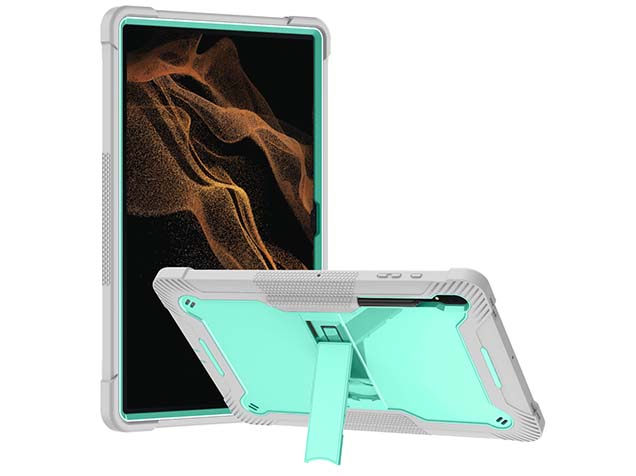 Impact Case for the Samsung Galaxy Tab S10 Ultra - Mint/Grey