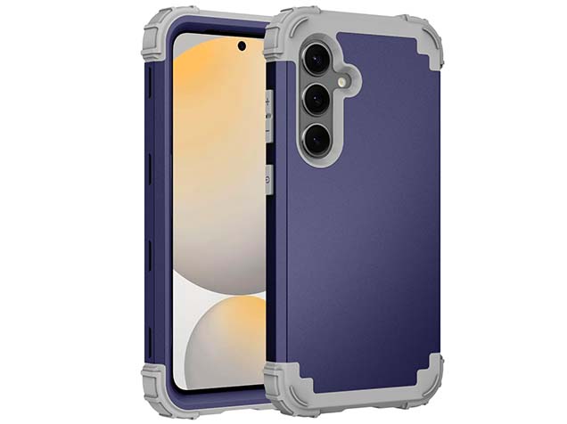Defender Case for the Samsung Galaxy S24 FE - Navy/Grey Impact Case