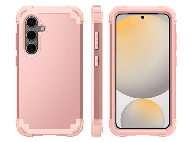 Defender Case for the Samsung Galaxy S24 FE - Rose Gold/Pink