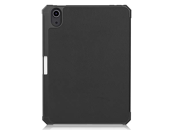 Slim Synthetic Leather Case with Stand and Pen Holder for the iPad mini 7 (2024 - A17 Pro) - Black