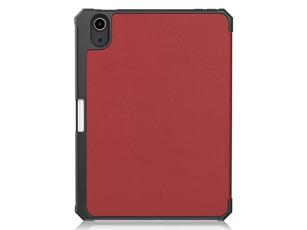 Slim Synthetic Leather Case with Stand and Pen Holder for the iPad mini 7 (2024 - A17 Pro) - Burgundy