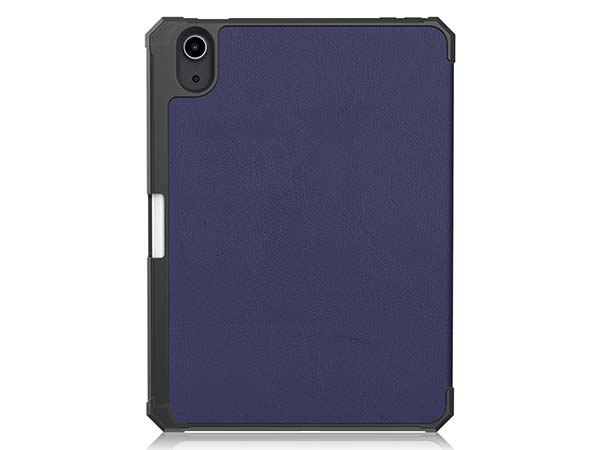 Slim Synthetic Leather Case with Stand and Pen Holder for the iPad mini 7 (2024 - A17 Pro) - Navy Blue