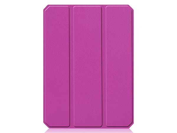 Slim Synthetic Leather Case with Stand and Pen Holder for the iPad mini 7 (2024 - A17 Pro) - Purple