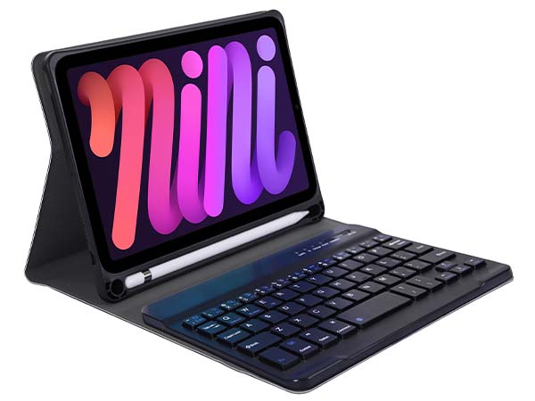 Smart Bluetooth Keyboard & Case for iPad mini 7 (2024 - A17 Pro) - Midnight Blue