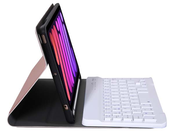 Smart Bluetooth Keyboard & Case for iPad mini 7 (2024 - A17 Pro) - Rose Gold