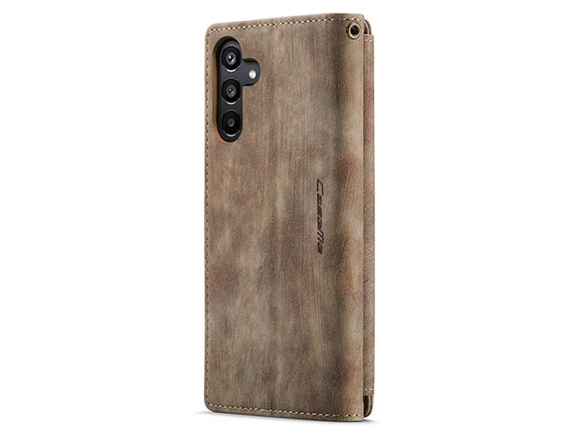 CaseMe Synthetic Leather Wallet Case with Zipper Pocket for Samsung Galaxy A16 - Desert Taupe