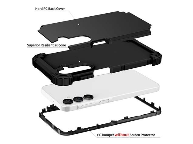 Defender Case for the Samsung Galaxy A16 - Black
